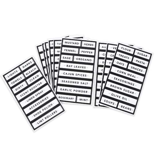 Black Border Rectangle Household Label Stickers by Recollections™